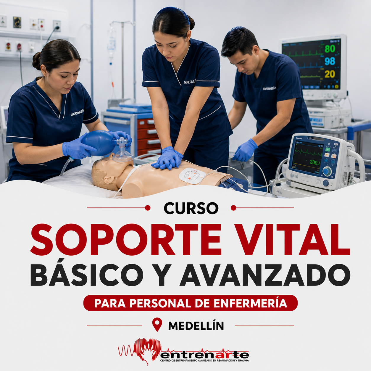 Soporte Vital Básico y Avanzado - Dirigido a: profesionales de enfermería